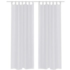 2 transparente weiße Vorhänge 140 x 175 cm von vidaXL, Vorhänge und Gardinen - Ref: Foro24-130197, Preis: 24,30 €, Rabatt: %