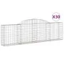 Gabion baskets 30 pcs arch shape iron 300x30x80/100 cm by vidaXL, Pots and planters - Ref: Foro24-3146519, Price: 2,00 €, Dis...