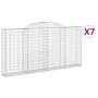 Gabionenkörbe 7 Stück Bogenform Eisen 300x30x140/160 cm von vidaXL, Töpfe und Pflanzgefäße - Ref: Foro24-3146562, Preis: 968,...