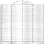 Gabion baskets 4 pcs arch shape iron 200x50x180/200 cm by vidaXL, Pots and planters - Ref: Foro24-3146406, Price: 534,13 €, D...