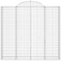 Gabionenkörbe 4 Stück Bogenform Eisen 200x50x180/200 cm von vidaXL, Töpfe und Pflanzgefäße - Ref: Foro24-3146406, Preis: 540,...