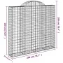 Gabion baskets 4 pcs arch shape iron 200x50x180/200 cm by vidaXL, Pots and planters - Ref: Foro24-3146406, Price: 534,13 €, D...