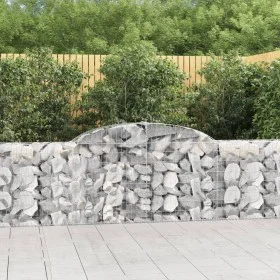 Gabionenkörbe 4 Stück Bogenform Eisen 300x30x80/100 cm von vidaXL, Töpfe und Pflanzgefäße - Ref: Foro24-3146505, Preis: 399,5...