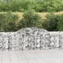 Gabion baskets 4 units arch shape iron 300x30x80/100 cm by vidaXL, Pots and planters - Ref: Foro24-3146505, Price: 399,54 €, ...