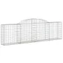 Gabion baskets 4 units arch shape iron 300x30x80/100 cm by vidaXL, Pots and planters - Ref: Foro24-3146505, Price: 399,54 €, ...
