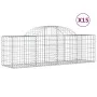 Cestas de gaviones 15 uds forma de arco hierro 200x50x60/80 cm de vidaXL, Maceteros y jardineras - Ref: Foro24-3146291, Preci...