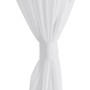 2 Transparent white curtains 140 x 175 cm by vidaXL, Curtains and curtains - Ref: Foro24-130197, Price: 27,43 €, Discount: %