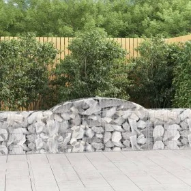 6 units of arched iron gabion baskets 300x30x60/80 cm by vidaXL, Pots and planters - Ref: Foro24-3146489, Price: 476,58 €, Di...