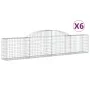 Gabionenkörbe 6 Stk. Bogenform Eisen 300x30x60/80 cm von vidaXL, Töpfe und Pflanzgefäße - Ref: Foro24-3146489, Preis: 476,58 ...