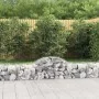 Gabion baskets 10 pcs arc shape iron 200x50x40/60 cm by vidaXL, Pots and planters - Ref: Foro24-3146265, Price: 525,58 €, Dis...