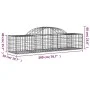 Gabion baskets 10 pcs arc shape iron 200x50x40/60 cm by vidaXL, Pots and planters - Ref: Foro24-3146265, Price: 525,58 €, Dis...