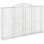 Gabion baskets 3 pcs arch shape iron 300x30x180/200 cm by vidaXL, Pots and planters - Ref: Foro24-3146594, Price: 510,06 €, D...