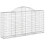 Gabionenkörbe 18 Stück Bogenform Eisen 200x30x100/120 cm von vidaXL, Töpfe und Pflanzgefäße - Ref: Foro24-3146124, Preis: 1,0...