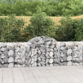 Gabion baskets 6 pcs arch shape iron 200x50x80/100 cm by vidaXL, Pots and planters - Ref: Foro24-3146303, Price: 460,79 €, Di...