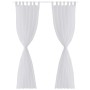 2 transparente weiße Vorhänge 140 x 225 cm von vidaXL, Vorhänge und Gardinen - Ref: Foro24-130198, Preis: 29,12 €, Rabatt: %
