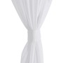 2 transparente weiße Vorhänge 140 x 225 cm von vidaXL, Vorhänge und Gardinen - Ref: Foro24-130198, Preis: 29,12 €, Rabatt: %