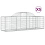 Gabionenkörbe 5 Stk. Bogenform Eisen 200x50x60/80 cm von vidaXL, Töpfe und Pflanzgefäße - Ref: Foro24-3146281, Preis: 302,06 ...