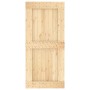 Puerta corredera con herrajes madera maciza de pino 95x210 cm