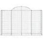 Gabion baskets 5 units, arched shape, iron, 200x50x120/140 cm by vidaXL, Pots and planters - Ref: Foro24-3146344, Price: 485,...
