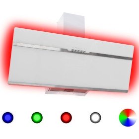 Campana extractora RGB de LED acero inox. vidrio t