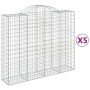 Gabionenkörbe 5 Stück Bogenform Eisen 200x50x160/180 cm von vidaXL, Töpfe und Pflanzgefäße - Ref: Foro24-3146386, Preis: 601,...