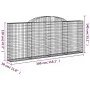 Wire mesh baskets 10 units, arched shape, iron, 300x30x120/140 cm by vidaXL, Pots and planters - Ref: Foro24-3146547, Price: ...