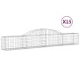 Gabion baskets 15 pcs arch shape iron 300x30x40/60 cm by vidaXL, Pots and planters - Ref: Foro24-3146479, Price: 926,26 €, Di...