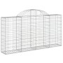 Gabionenkörbe 9 Stück Bogenform Eisen 200x30x100/120 cm von vidaXL, Töpfe und Pflanzgefäße - Ref: Foro24-3146117, Preis: 645,...