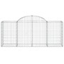 Gabionenkörbe 2 Stück bogenförmiges Eisen 200x50x80/100 cm von vidaXL, Töpfe und Pflanzgefäße - Ref: Foro24-3146299, Preis: 1...