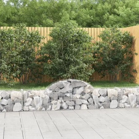 Gabion baskets 9 units, arched shape, iron, 200x30x40/60 cm by vidaXL, Pots and planters - Ref: Foro24-3146054, Price: 415,24...