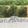 Gabion baskets 9 units, arched shape, iron, 200x30x40/60 cm by vidaXL, Pots and planters - Ref: Foro24-3146054, Price: 420,46...