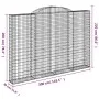 Gabionenkörbe 2 Stück bogenförmiges Eisen 300x30x200/220 cm von vidaXL, Töpfe und Pflanzgefäße - Ref: Foro24-3146611, Preis: ...