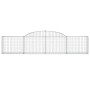 Gabionenkörbe, 2 Stück, Bogenform aus Eisen, 300 x 30 x 60/80 cm von vidaXL, Töpfe und Pflanzgefäße - Ref: Foro24-3146485, Pr...
