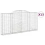 Gabionenkörbe 13 Stück Bogenform Eisen 300x30x140/160 cm von vidaXL, Töpfe und Pflanzgefäße - Ref: Foro24-3146568, Preis: 1,0...