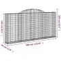 Gabionenkörbe 13 Stück Bogenform Eisen 300x30x140/160 cm von vidaXL, Töpfe und Pflanzgefäße - Ref: Foro24-3146568, Preis: 1,0...