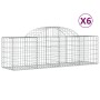 Gabionenkörbe 6 Stück Bogenform Eisen 200x50x60/80 cm von vidaXL, Töpfe und Pflanzgefäße - Ref: Foro24-3146282, Preis: 401,18...