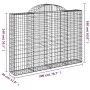Gabionenkörbe 8 Stück Bogenform Eisen 200x30x140/160 cm von vidaXL, Töpfe und Pflanzgefäße - Ref: Foro24-3146158, Preis: 748,...