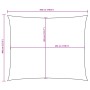 Toldo de vela rectangular tela Oxford blanco 4x5 m