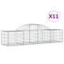 Gabionenkörbe 11 Stück Bogenform Eisen 200x50x40/60 cm von vidaXL, Töpfe und Pflanzgefäße - Ref: Foro24-3146266, Preis: 580,4...