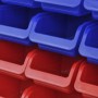 Organizador de herramientas de garaje de pared azul y rojo de vidaXL, Armarios para herramientas - Ref: Foro24-141401, Precio...