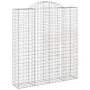 Gabion baskets 5 units, arched shape, iron, 200x50x220/240 cm by vidaXL, Pots and planters - Ref: Foro24-3146449, Price: 758,...