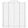 Gabion baskets 5 units, arched shape, iron, 200x50x220/240 cm by vidaXL, Pots and planters - Ref: Foro24-3146449, Price: 758,...