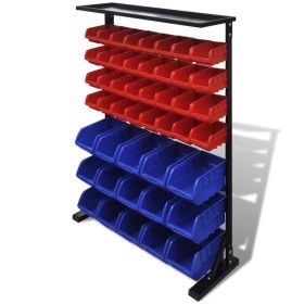 Workshop tool organizer, Blue/Red by vidaXL, Tool cabinets - Ref: Foro24-141403, Price: 161,10 €, Discount: %