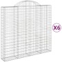 Gabionenkörbe 6 Stück Bogenform Eisen 200x50x180/200 cm von vidaXL, Töpfe und Pflanzgefäße - Ref: Foro24-3146408, Preis: 809,...
