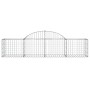 Gabionenkörbe, 18 Stück, Bogenform aus Eisen, 200 x 50 x 40/60 cm von vidaXL, Töpfe und Pflanzgefäße - Ref: Foro24-3146271, P...
