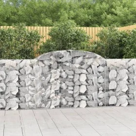 Cestas de gaviones 13 uds forma arco hierro 300x30x100/120 cm de vidaXL, Maceteros y jardineras - Ref: Foro24-3146532, Precio...