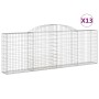 Gabionenkörbe 13 Stück Bogenform Eisen 300x30x100/120 cm von vidaXL, Töpfe und Pflanzgefäße - Ref: Foro24-3146532, Preis: 1,0...