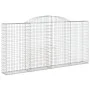Gabion baskets 9 units arch shape iron 300x30x140/160 cm by vidaXL, Pots and planters - Ref: Foro24-3146564, Price: 1,00 €, D...