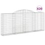 Wire mesh baskets 20 units, arched shape, iron, 300x30x120/140 cm by vidaXL, Pots and planters - Ref: Foro24-3146553, Price: ...