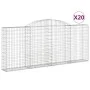 Wire mesh baskets 20 units, arched shape, iron, 300x30x120/140 cm by vidaXL, Pots and planters - Ref: Foro24-3146553, Price: ...